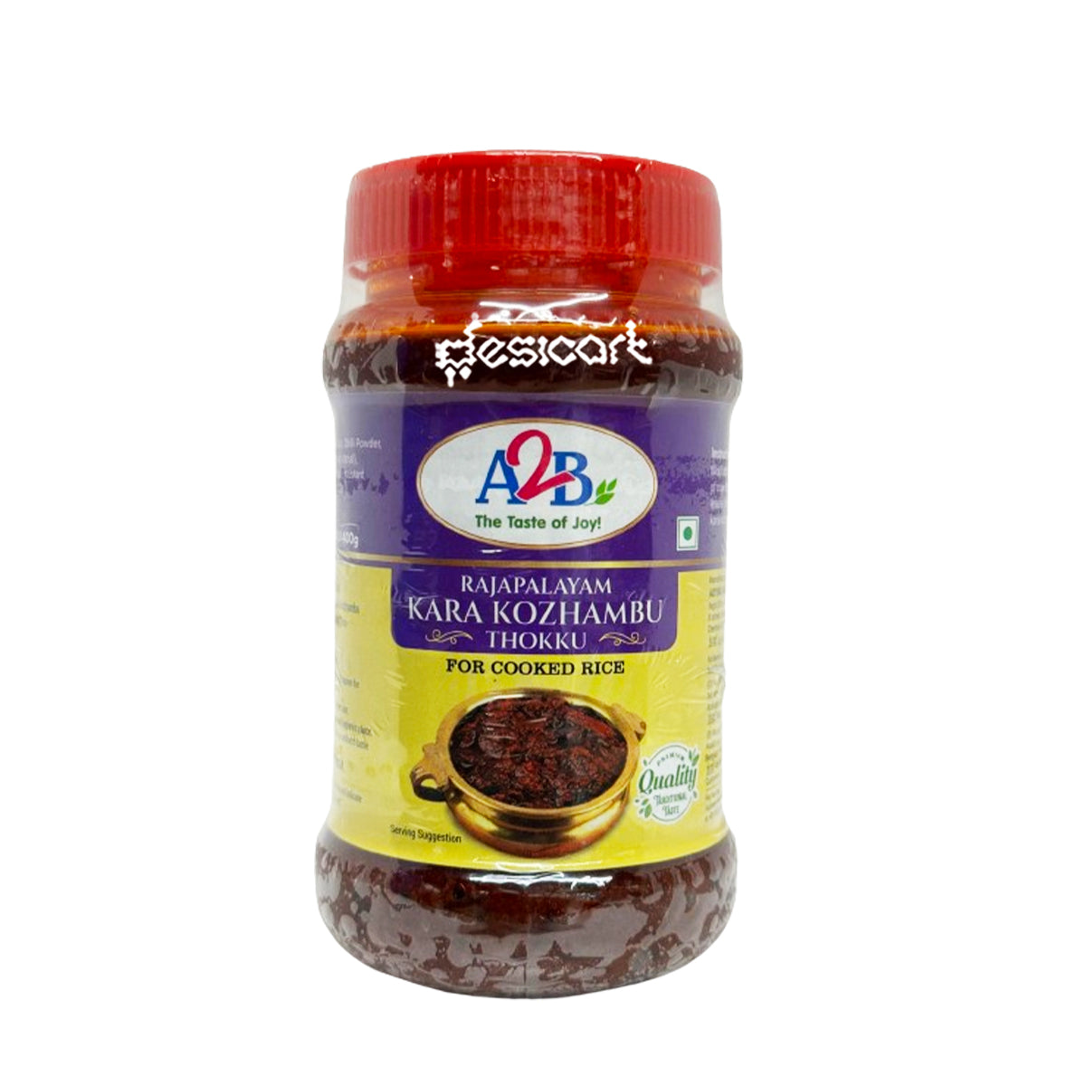 A2B RAJAPALAYAM KARA KUZHAMBU RICE PASTE 400G