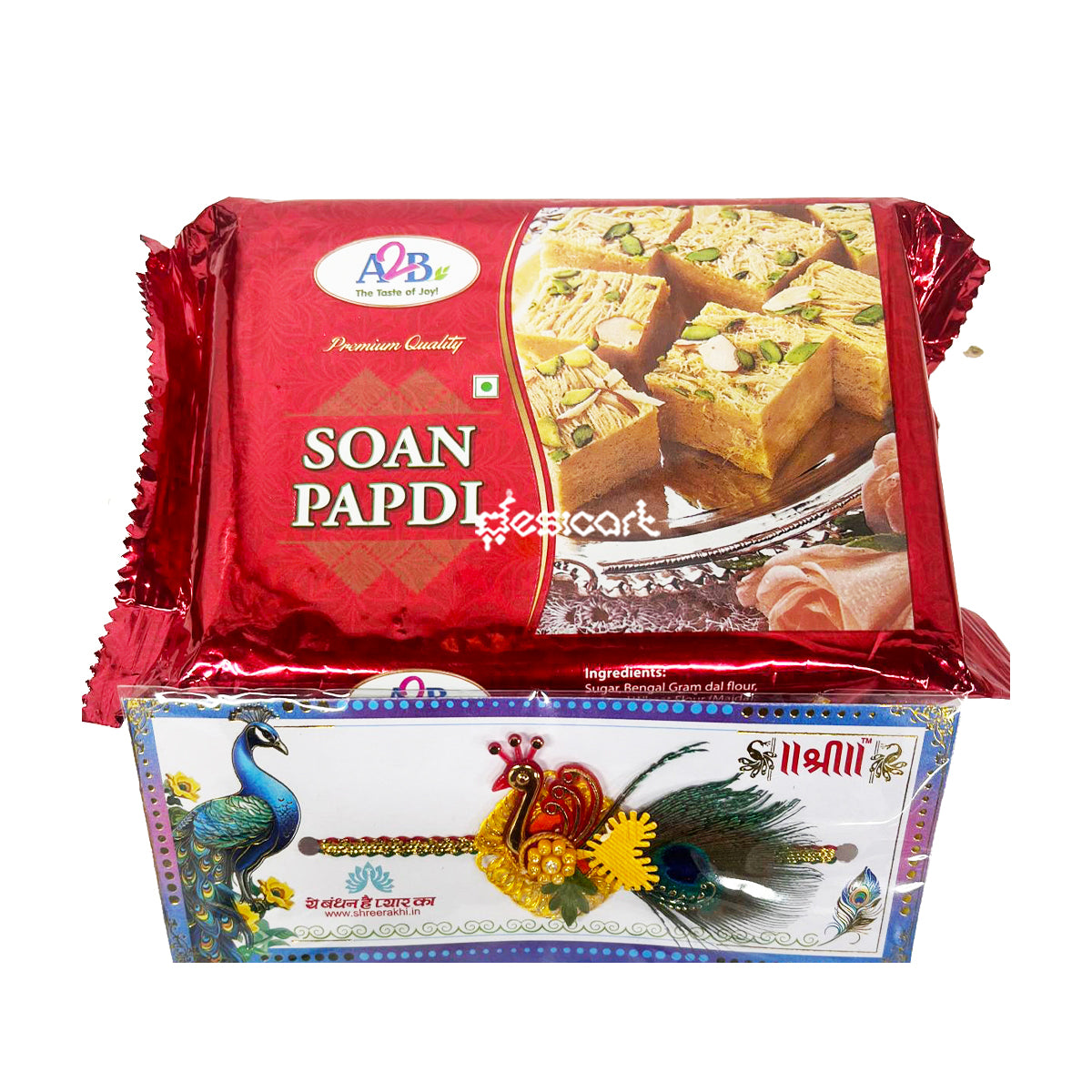 A2B SOAN PAPDI 250G + FREE RAKHI
