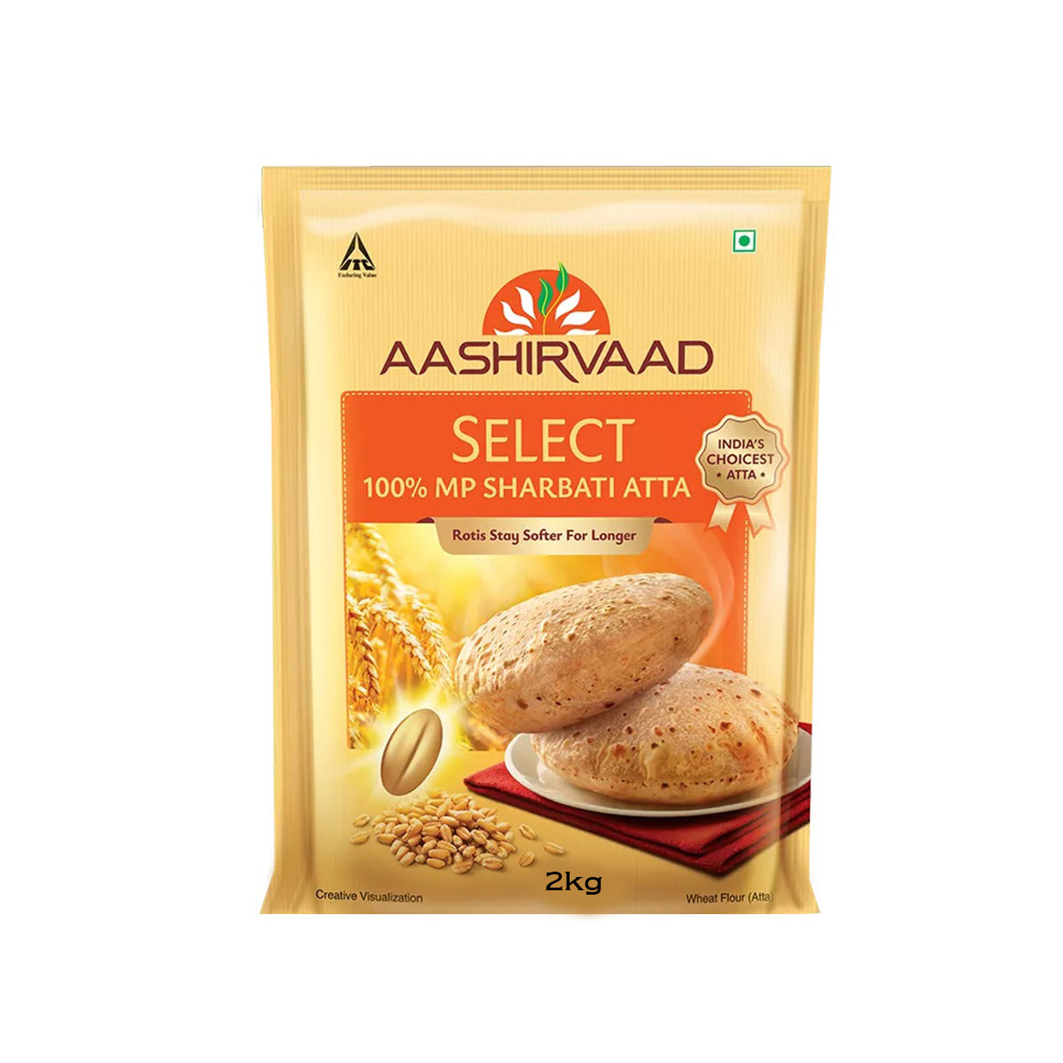 Buy Aashirvaad Select Atta (Export Pack) 2kg at Desicart.co.uk - Online Indian Grocery Store UK
