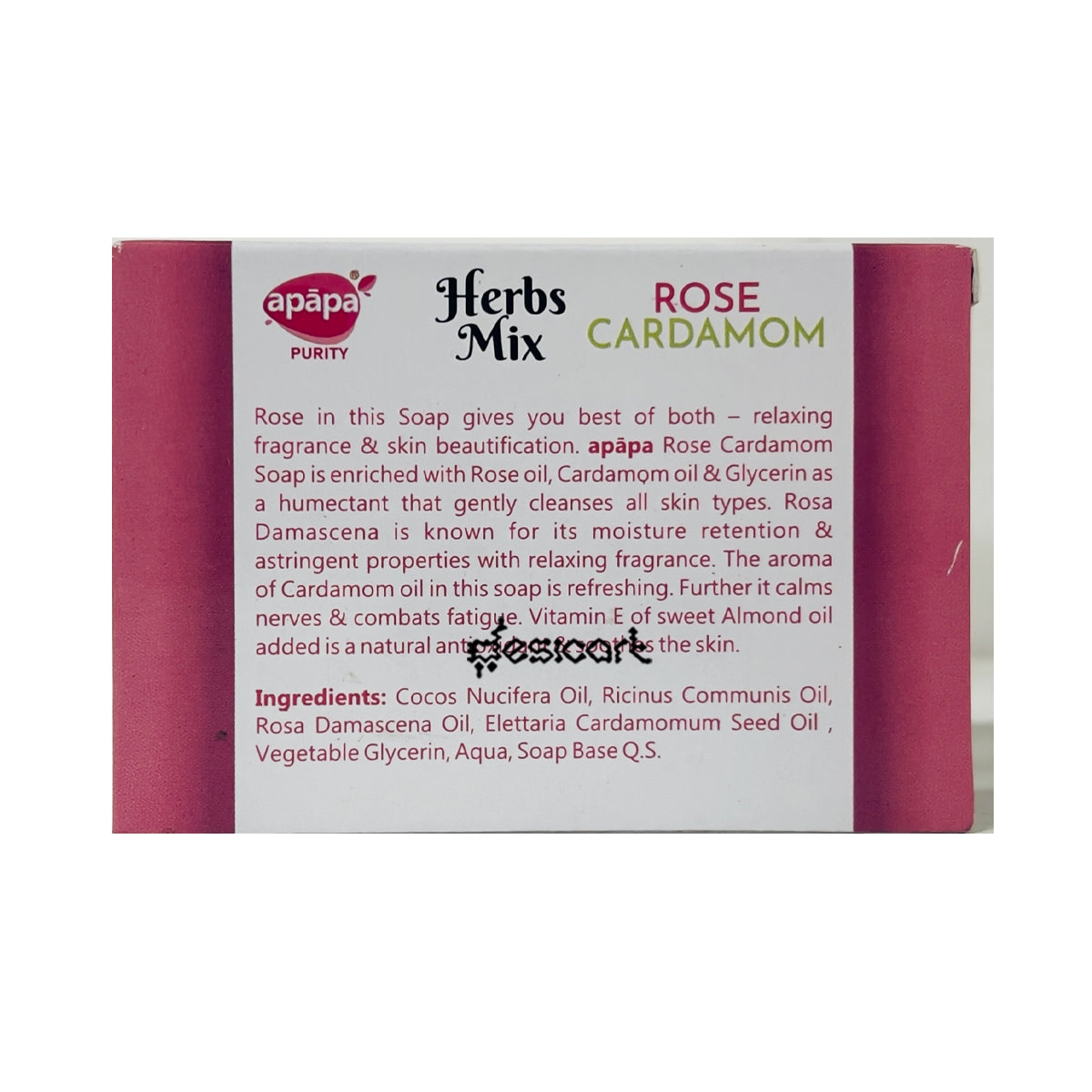 APAPA ROSE CARDAMOM SOAP 125G