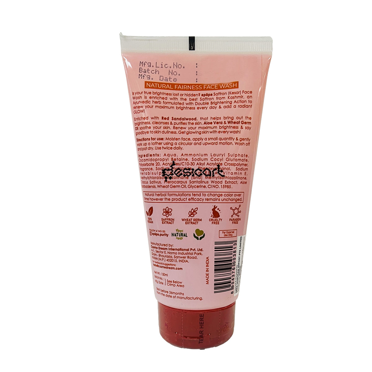 APAPA SAFFRON FACE WASH 150ML
