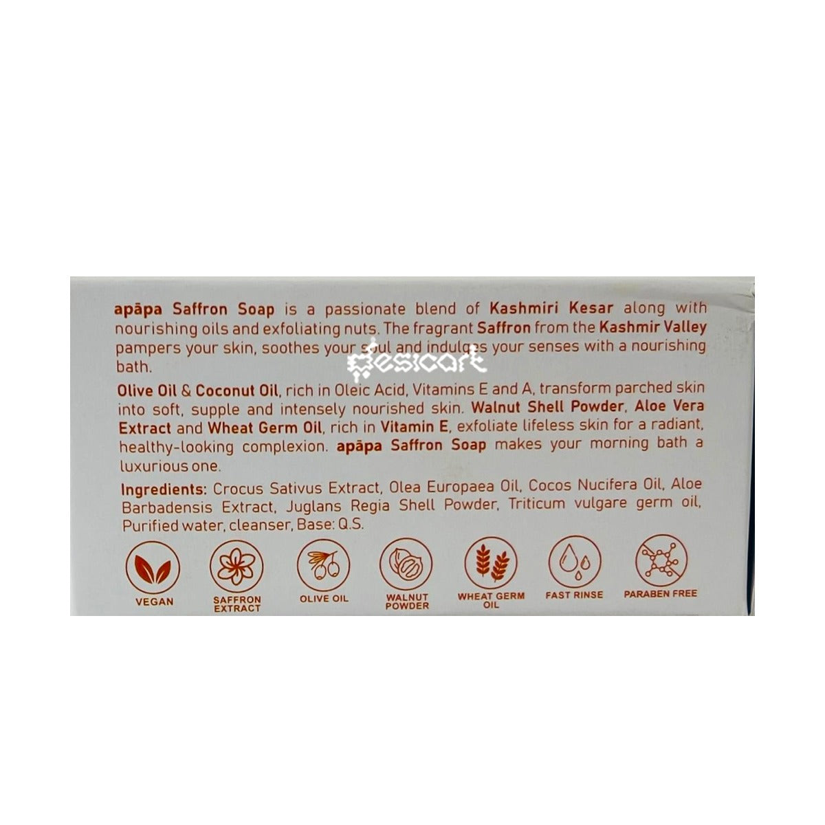 APAPA SAFFRON SOAP 150G