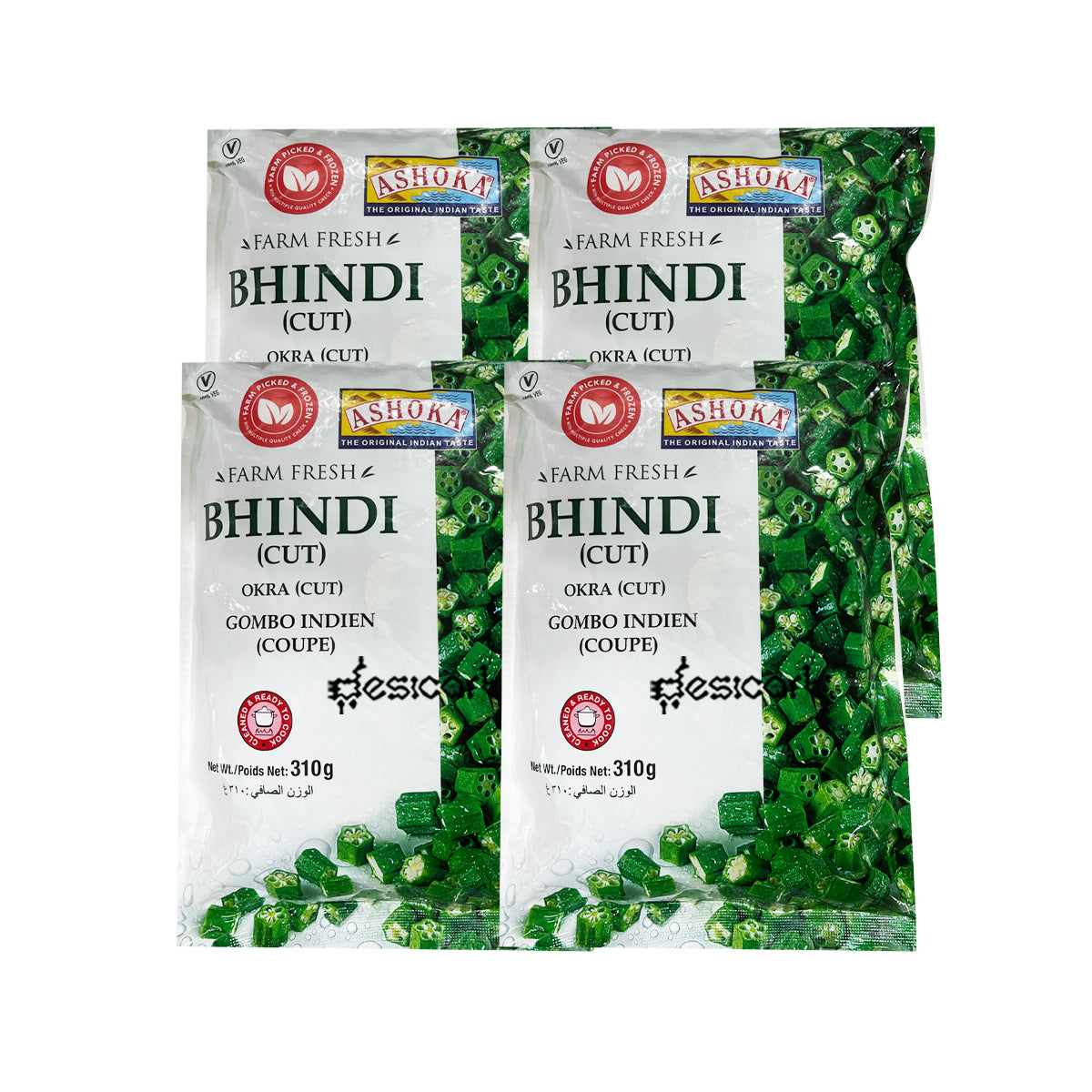 ASHOKA BHINDI CUT (PACK OF 4) 310G