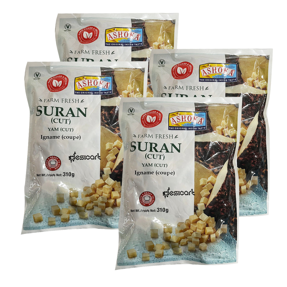 ASHOKA SURAN CUT (PACK OF 4) 310G