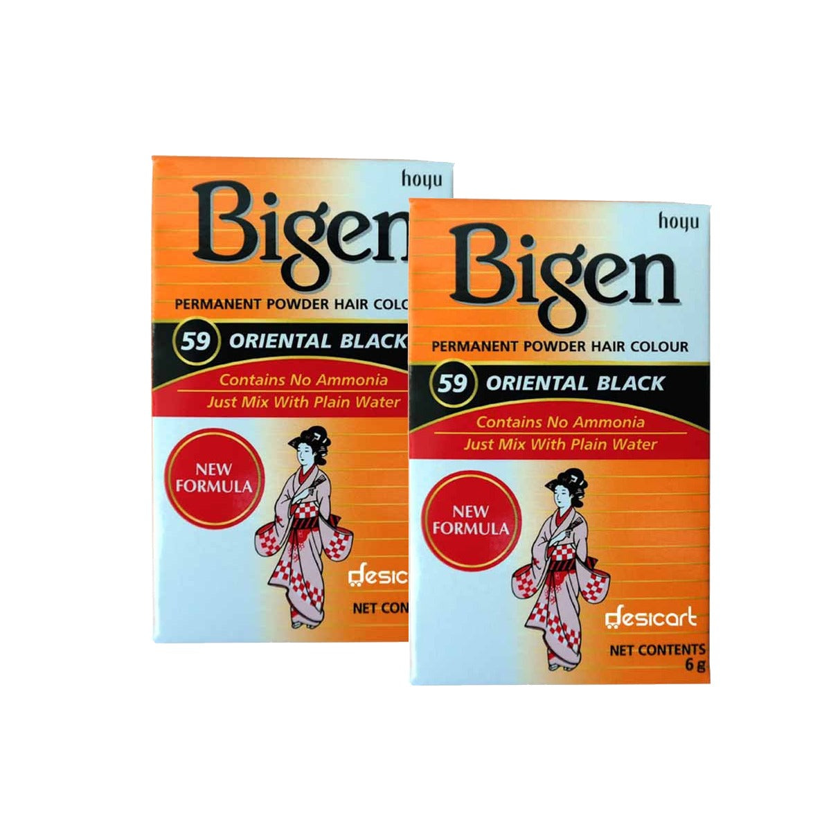 BIGEN 59 ORIENTAL BLACK HAIR (PACK OF 2)