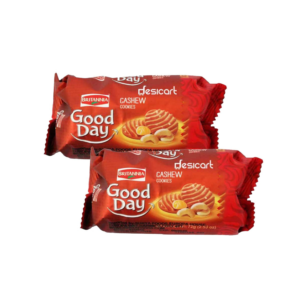 BRITANNIA GOOD DAY COOKIES CASHEWS (PACK OF 2) 72G