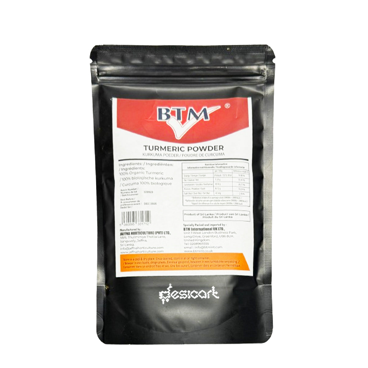 BTM Turmeric Powder 100g