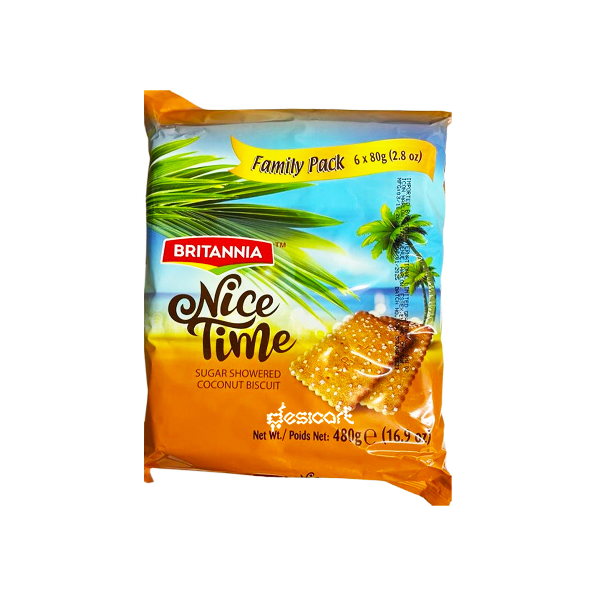 BRITANNIA NICE TIME FAMILY PACK(6x80g)