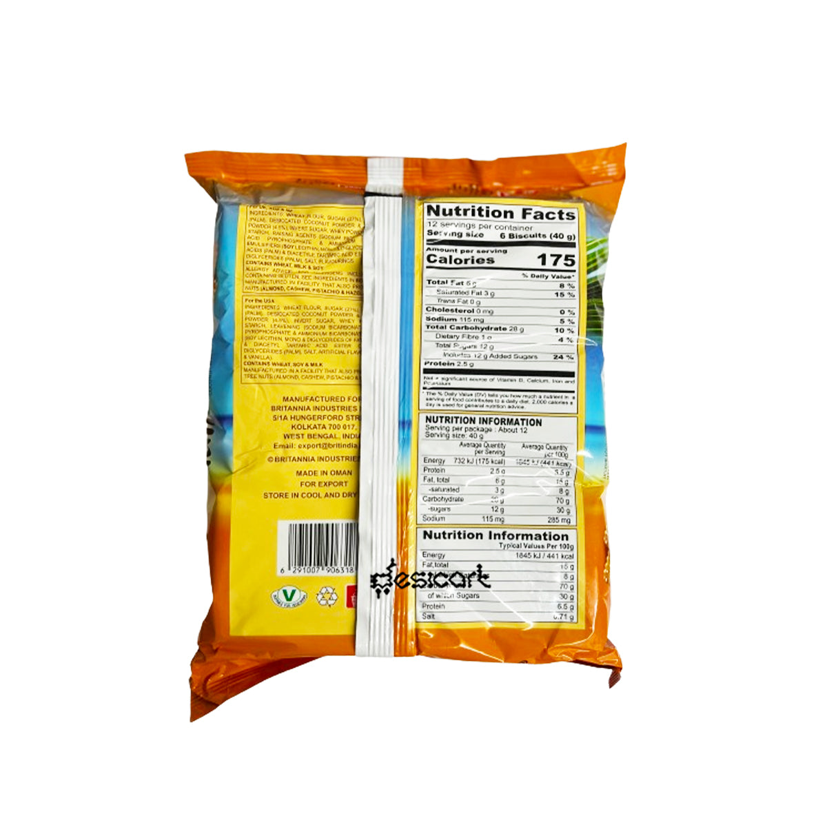 BRITANNIA NICE TIME FAMILY PACK(6x80g)