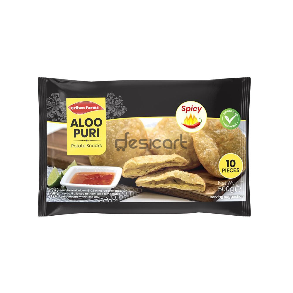 CROWN FARMS ALOO PURI ORIGINAL 10 PCS