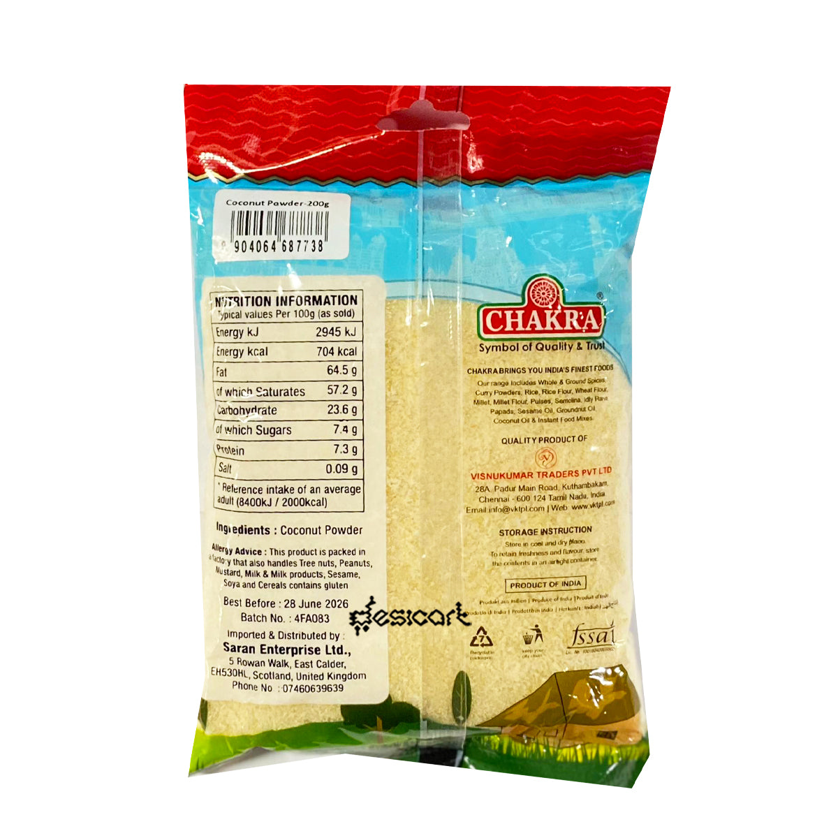 CHAKRA COCONUT POWDER 200G