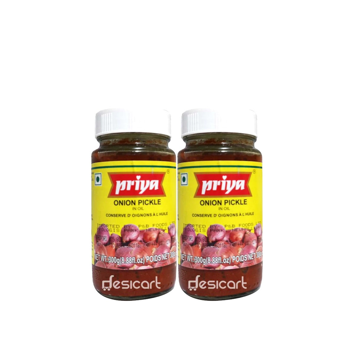 PRIYA ONION PICKLE 300G (PACK OF 2)