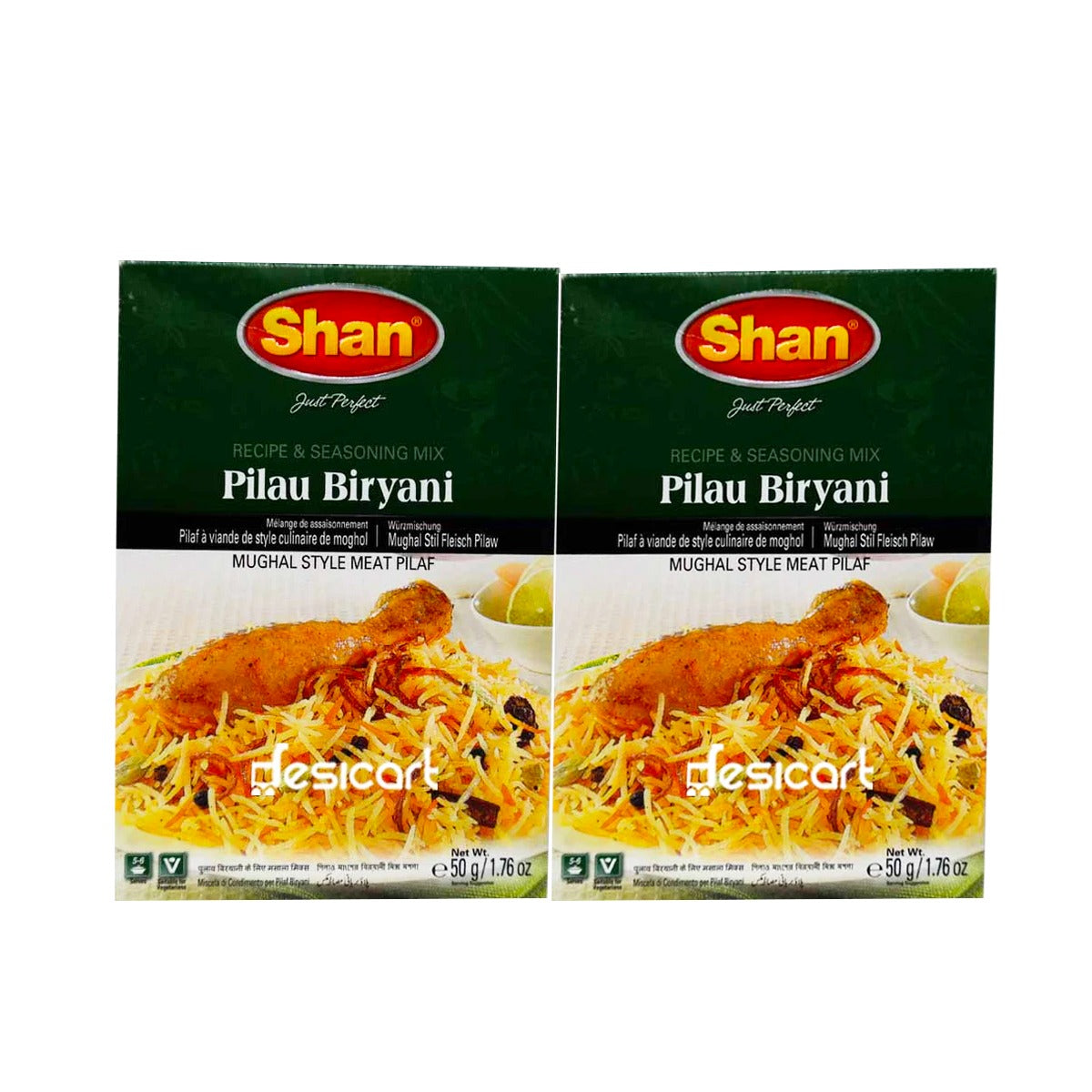 SHAN BIRYANI PILAU MIX 50G(PACK OF 2)