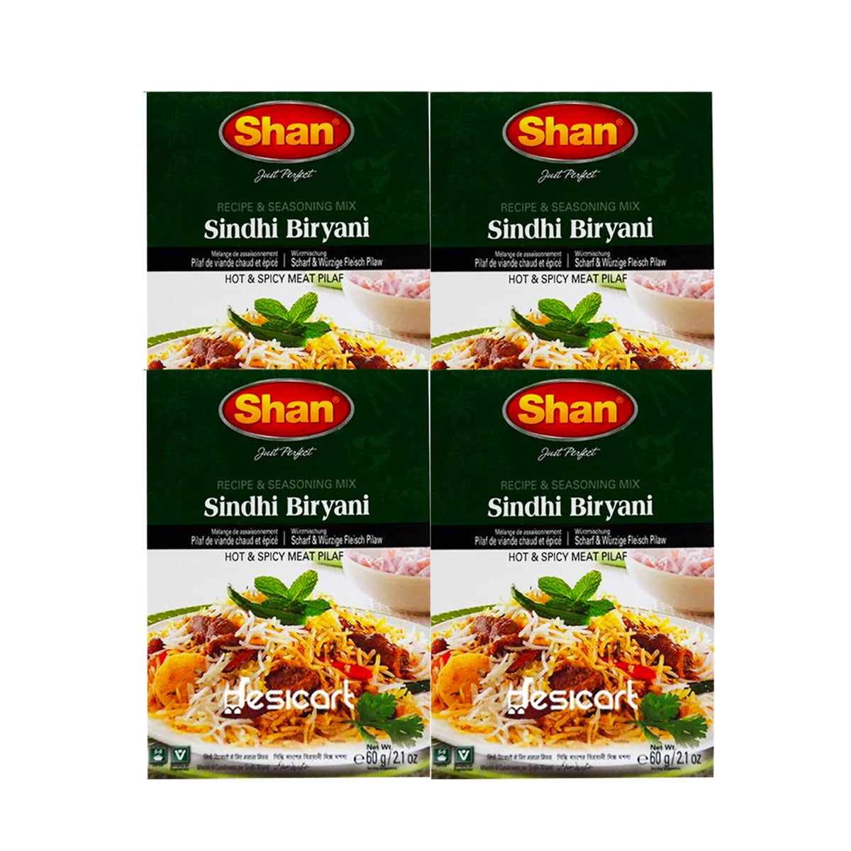 SHAN BIRYANI SINDHI MASALA 60G(PACK OF 4)