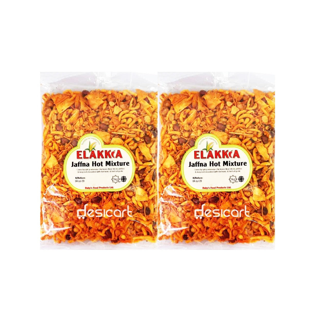 ELAKKIA JAFFNA HOT MIXTURE (PACK OF 2) 1KG