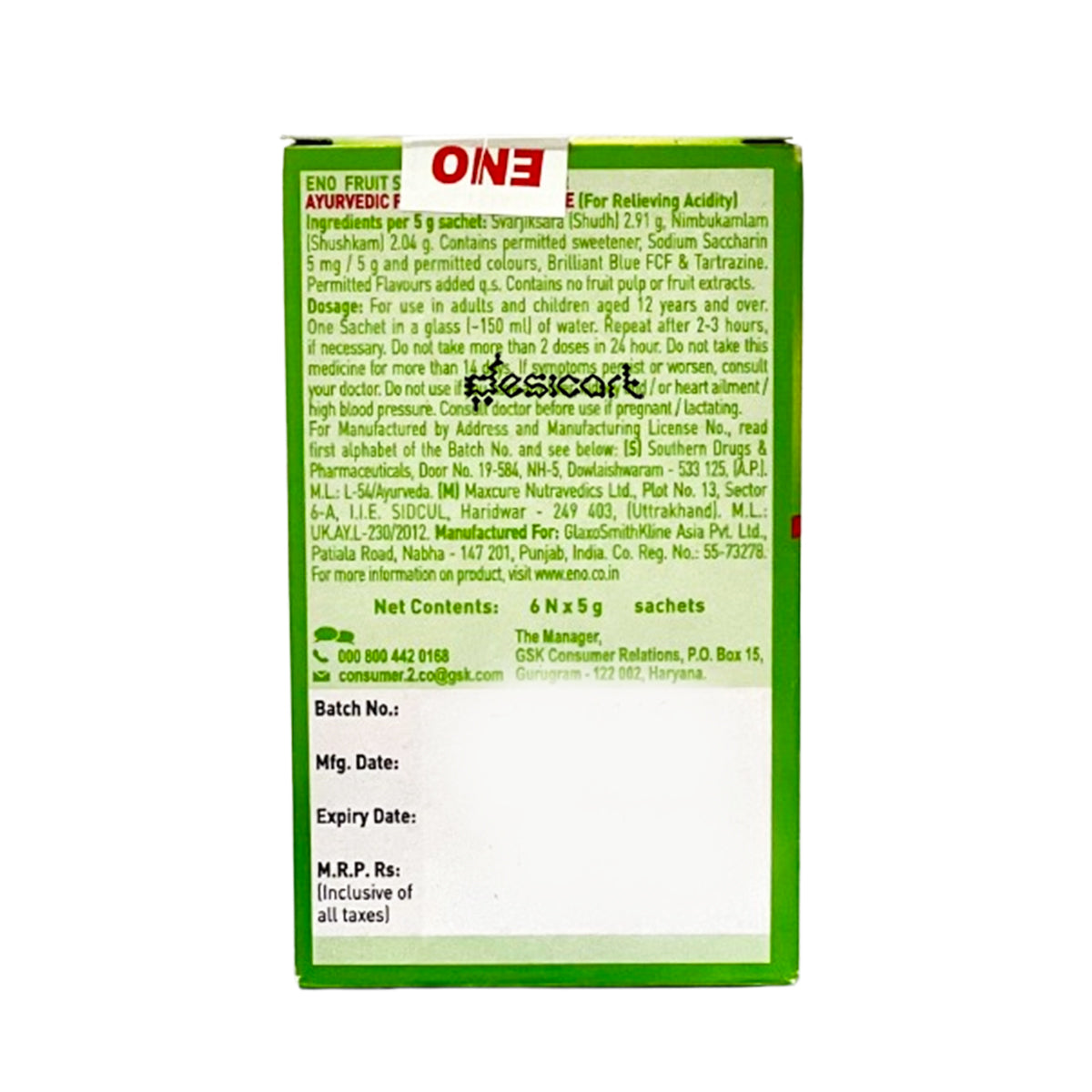 ENO Fruit Salt Lemon 30g