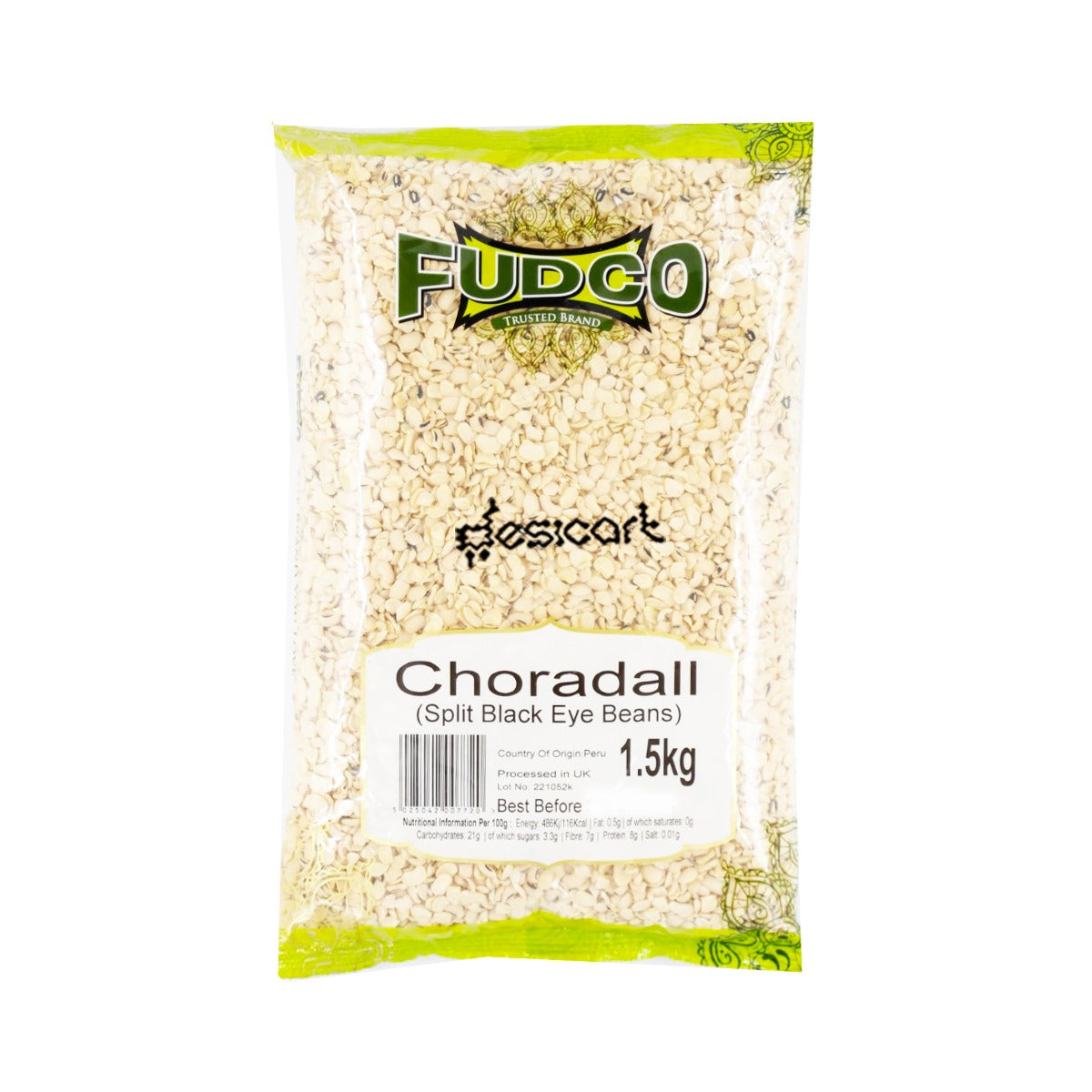 FUDCO CHORA DALL SPLIT BLACKEYE 1.5KG