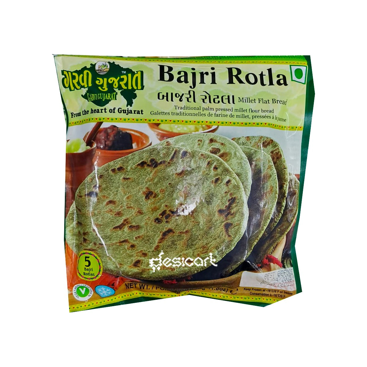 Garvi Gujarat Bajri Rotla 5 Pieces