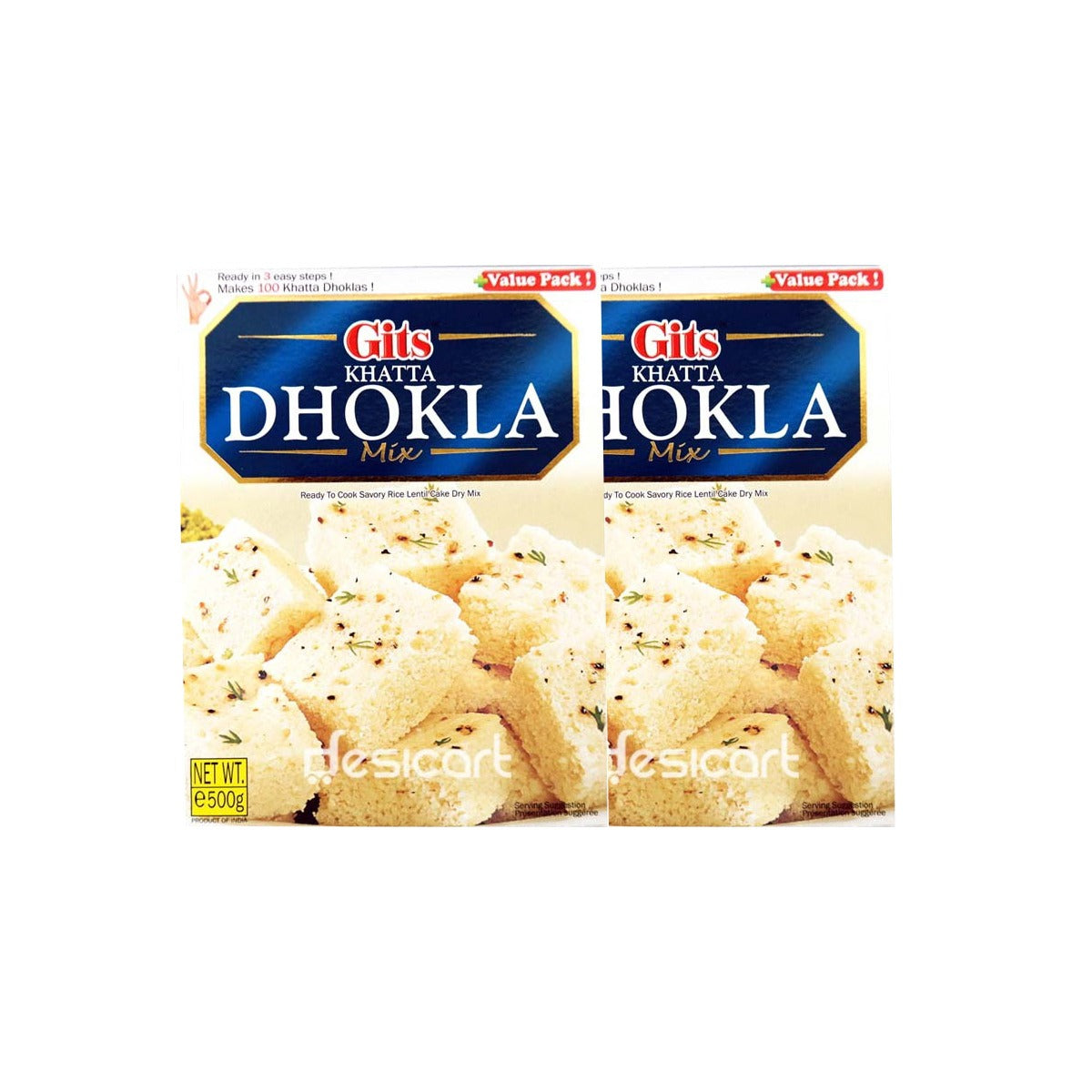 Gits Khatta Dhokla Mix 500g (Pack of 2)