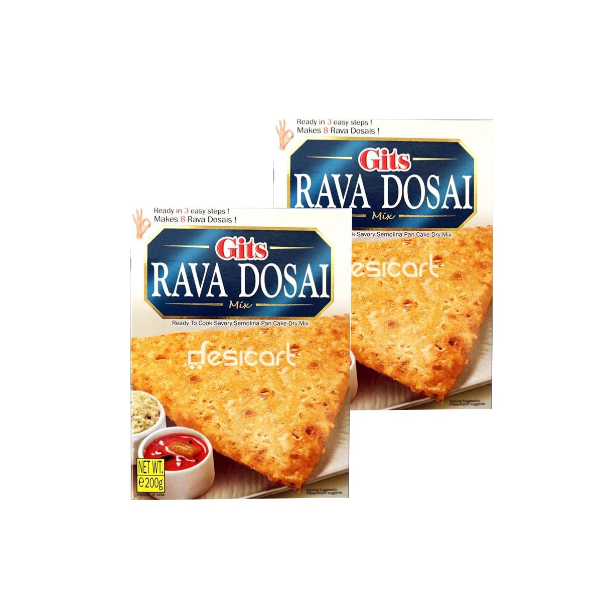 Gits Rava Dosai Mix 200g (Pack of 2)
