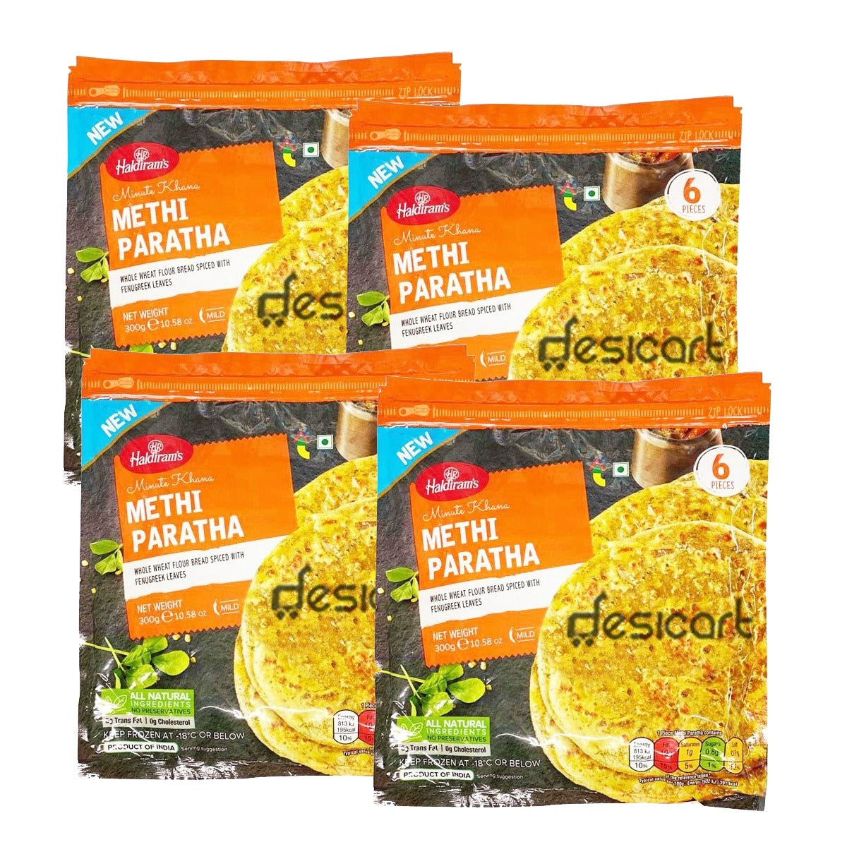HALDIRAM'S METHI PARATHA (PACK OF 4) 300G