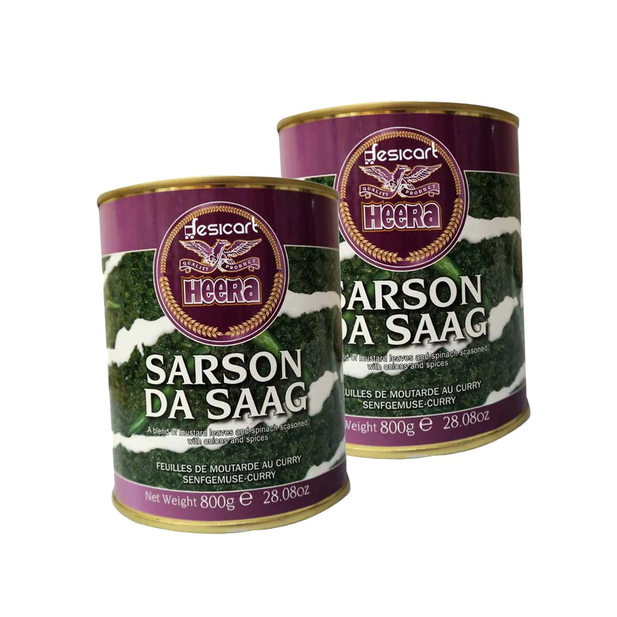 HEERA SARSON DA SAAG (PACK OF 2) 450G