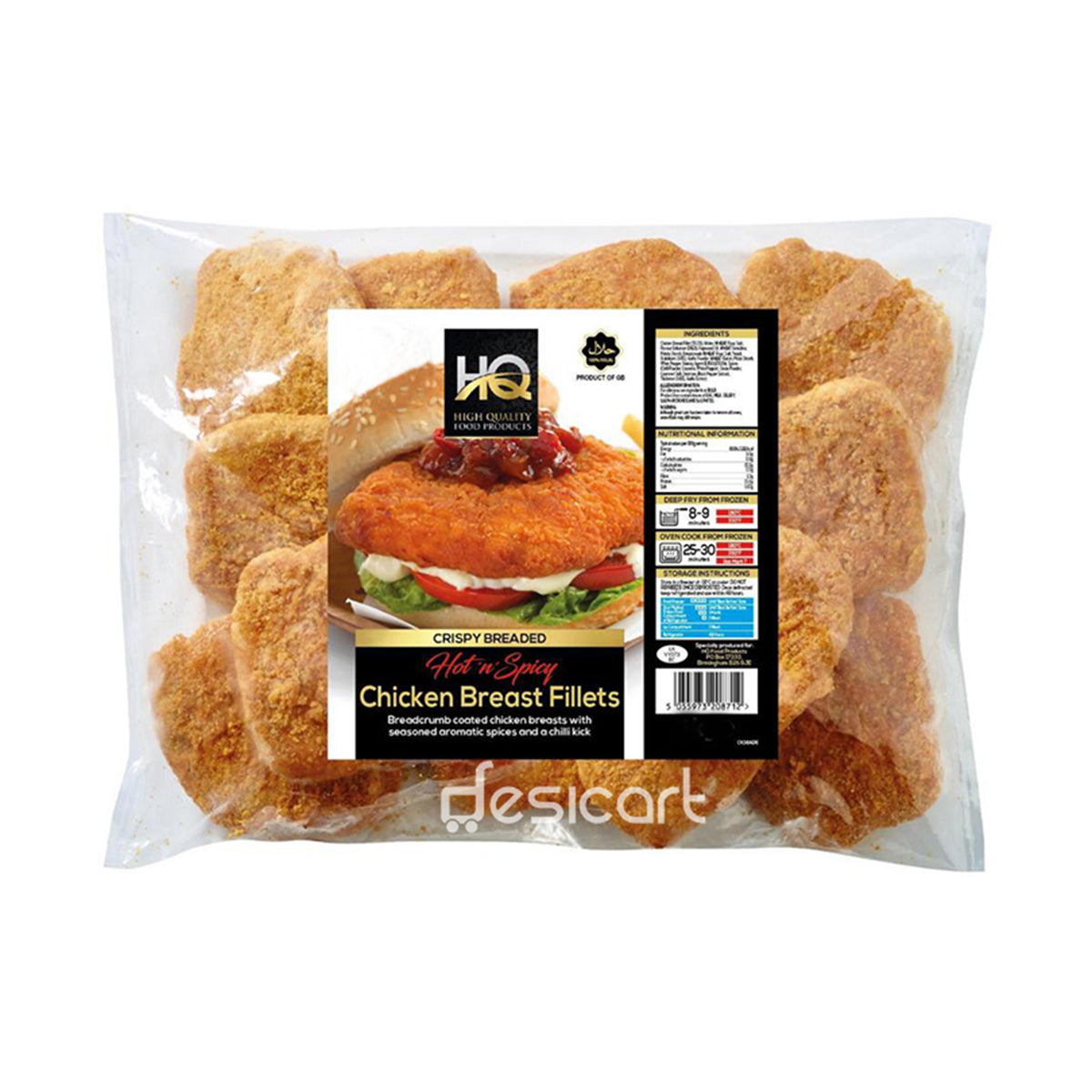 HQ Hot n Spicy Chicken Breast Fillets-780g