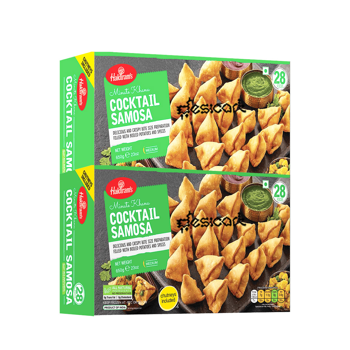 Haldiram's Cocktail Samosa (Pack of 2)650g