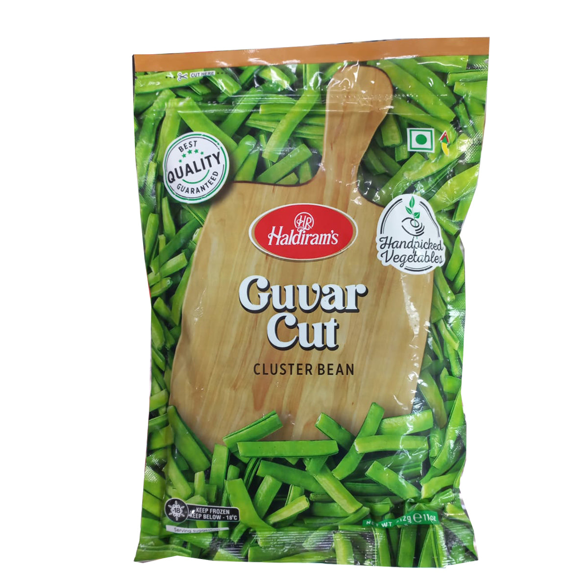 Buy Haldiram's Guvar Cut Cluster Bean 312g at desicart.co.uk - Online Indian Grocery Store UK