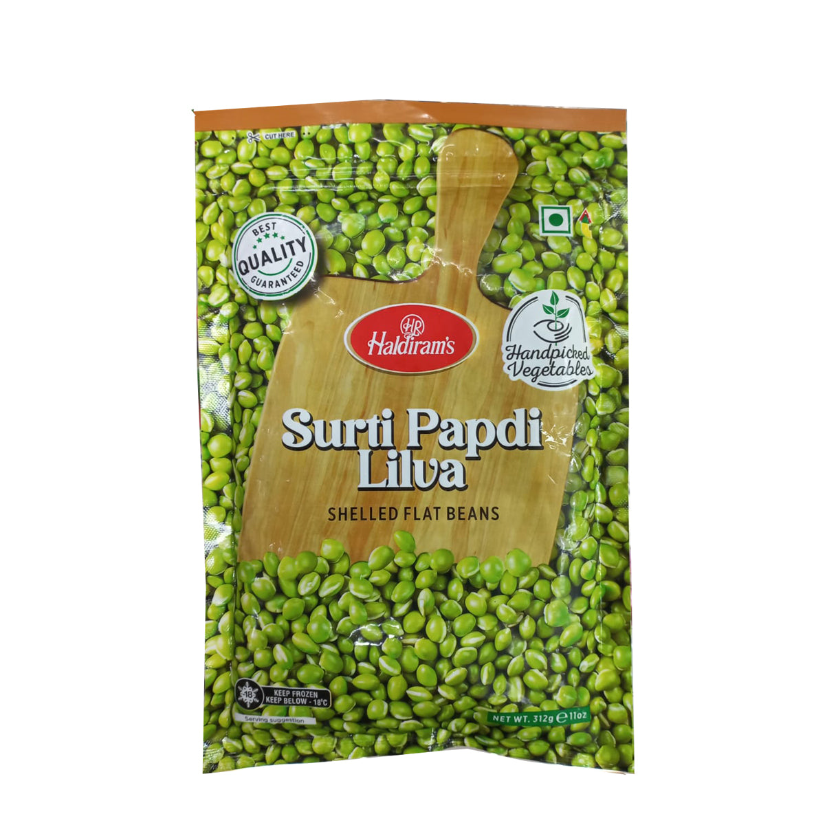Buy Haldiram's Surti Papdi Lilva (Shelled Flat Beans) 312g at desicart.co.uk - Online Indian Grocery Store UK