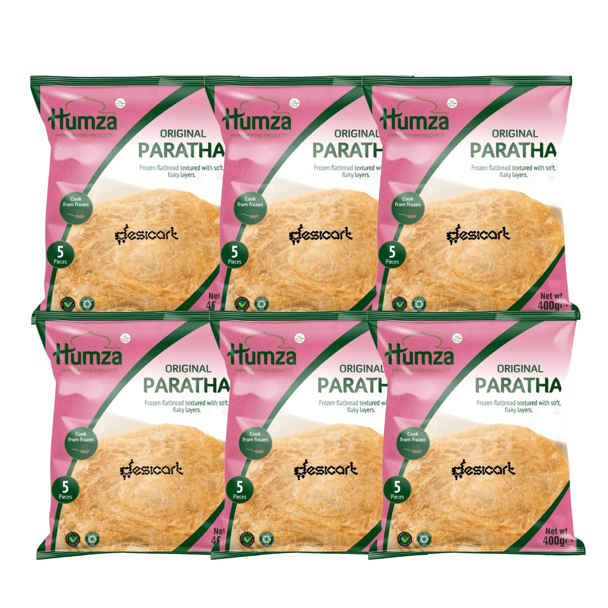 Humza Original Paratha Pack of 6 400g