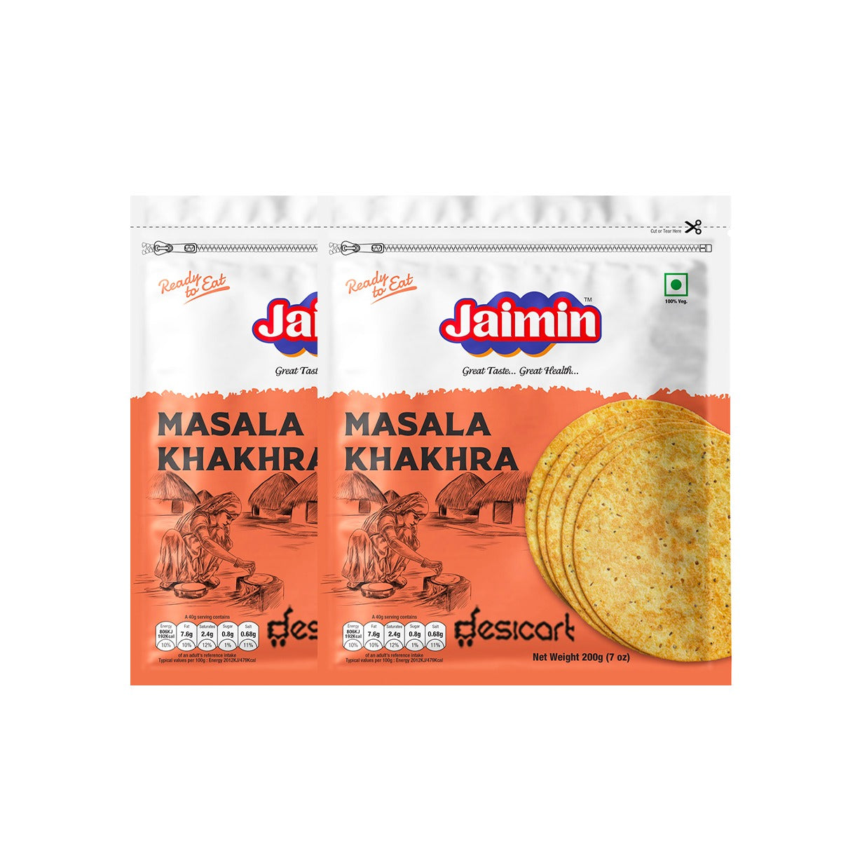 JAIMIN MASALA KHAKHRA (PACK OF 2) 200G