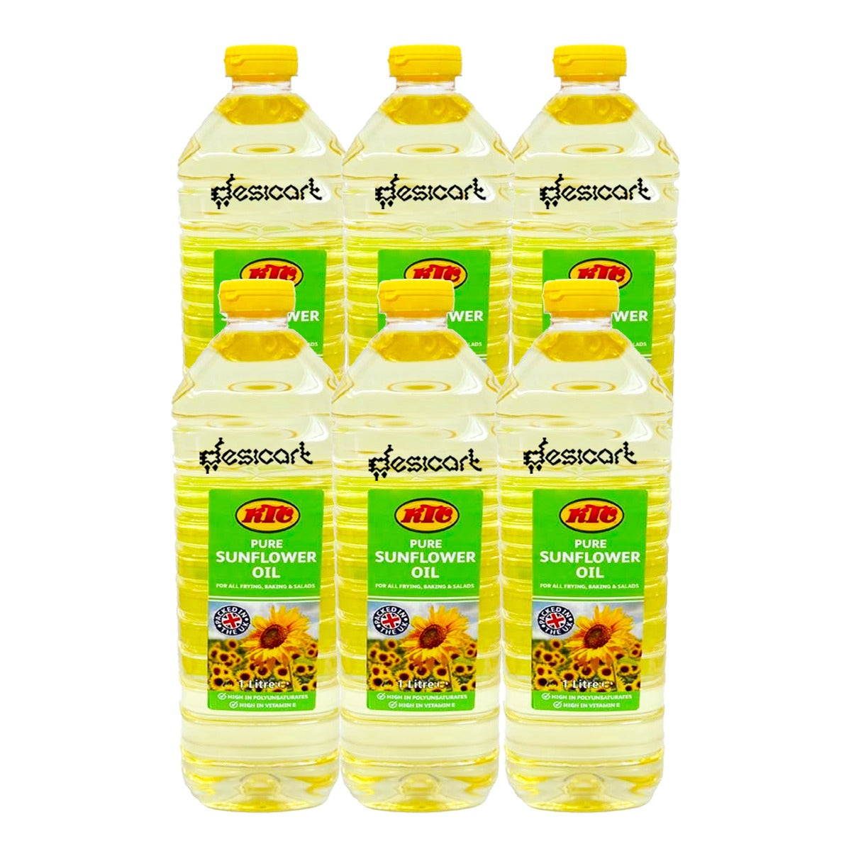 KTC Sunflower Oil Pack of 6 1Litre