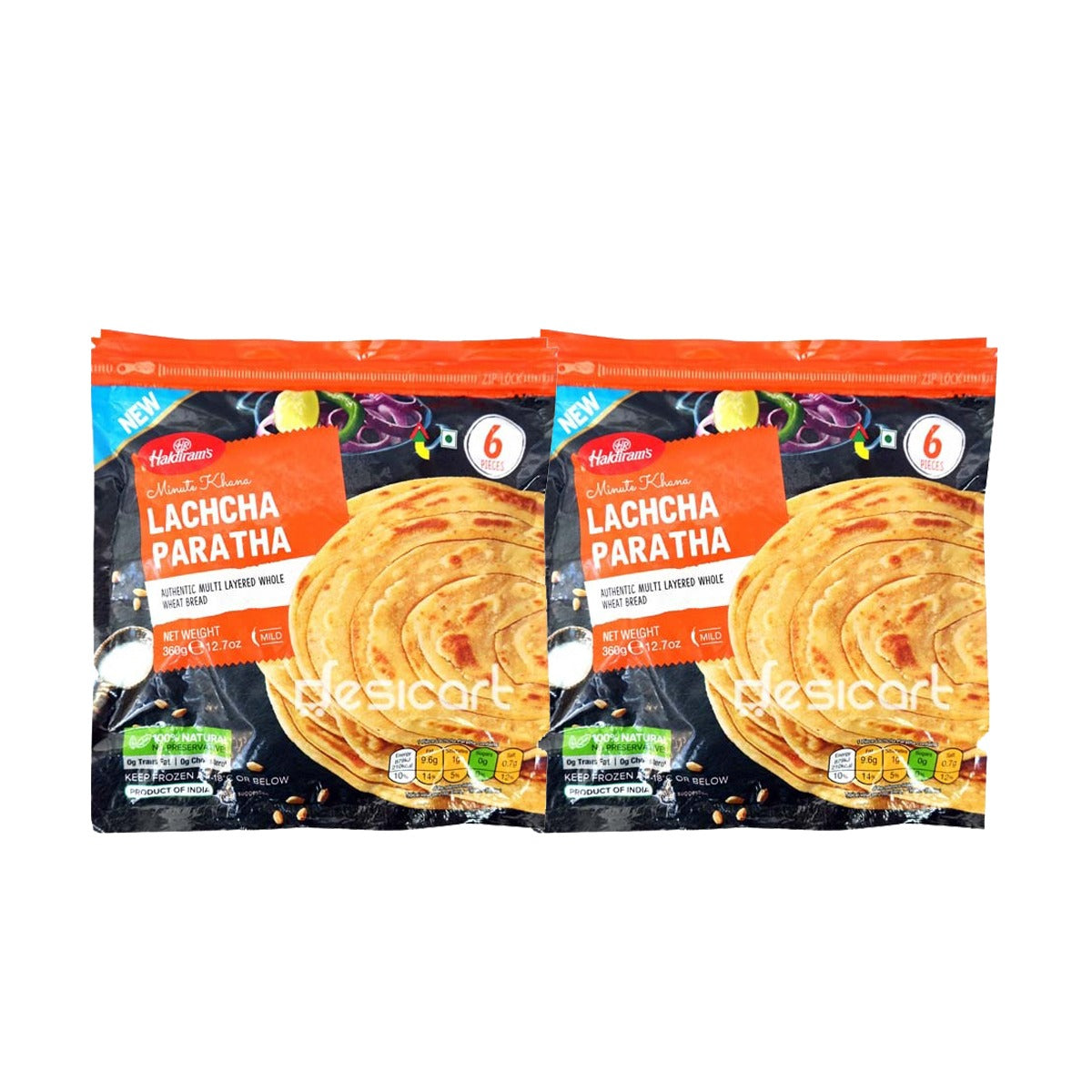 HALDIRAM'S LACHCHA PARATHA 360G(PACK OF 2)