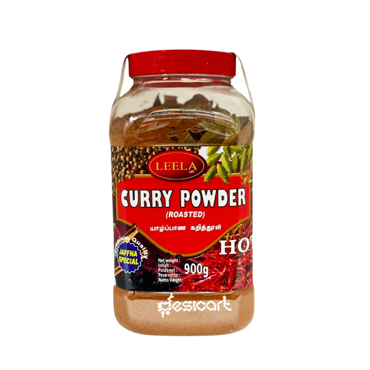 LEELA ROASTED CURRY POWDER HOT 900G