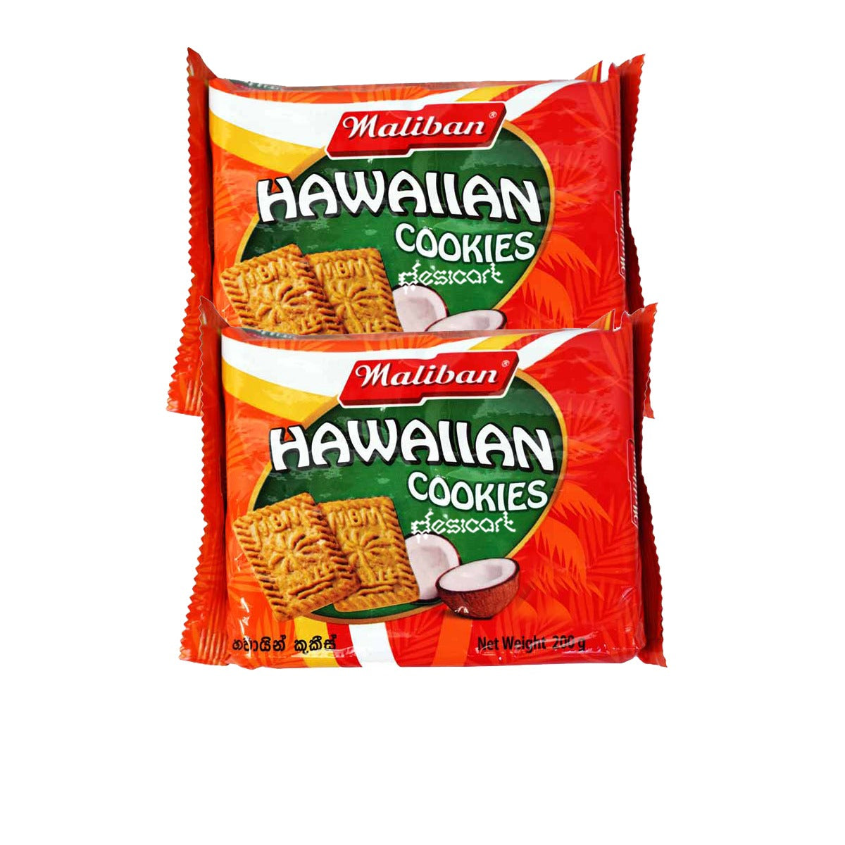 MALIBAN HAWAIIAN COOKIES (PACK OF 2) 200G