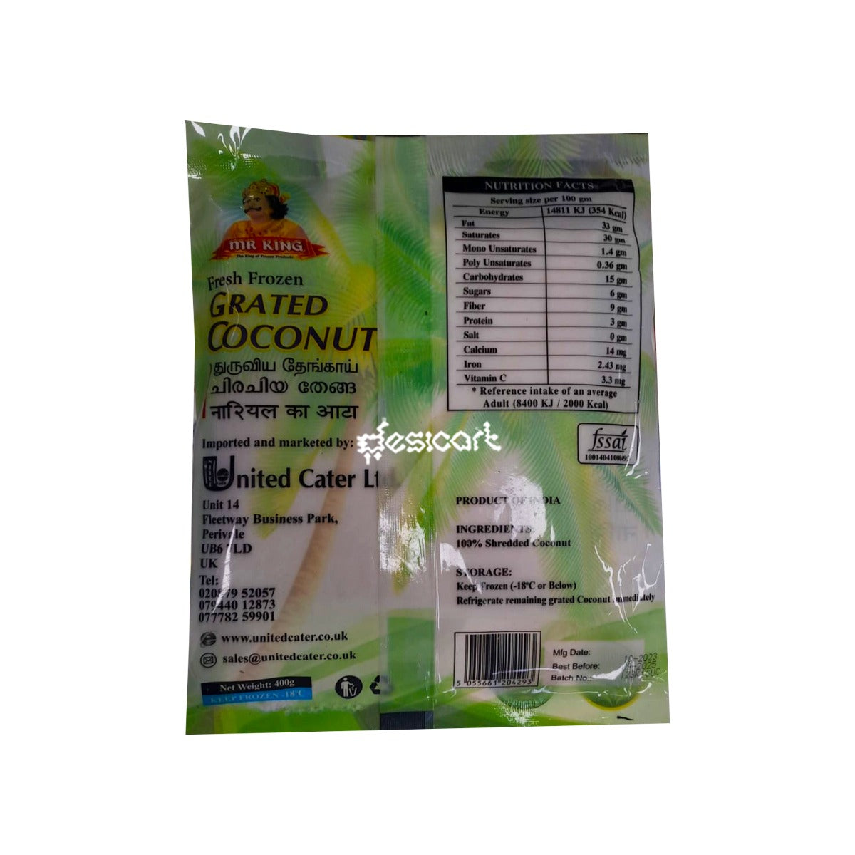 MR KING GRATED COCONUT 400G