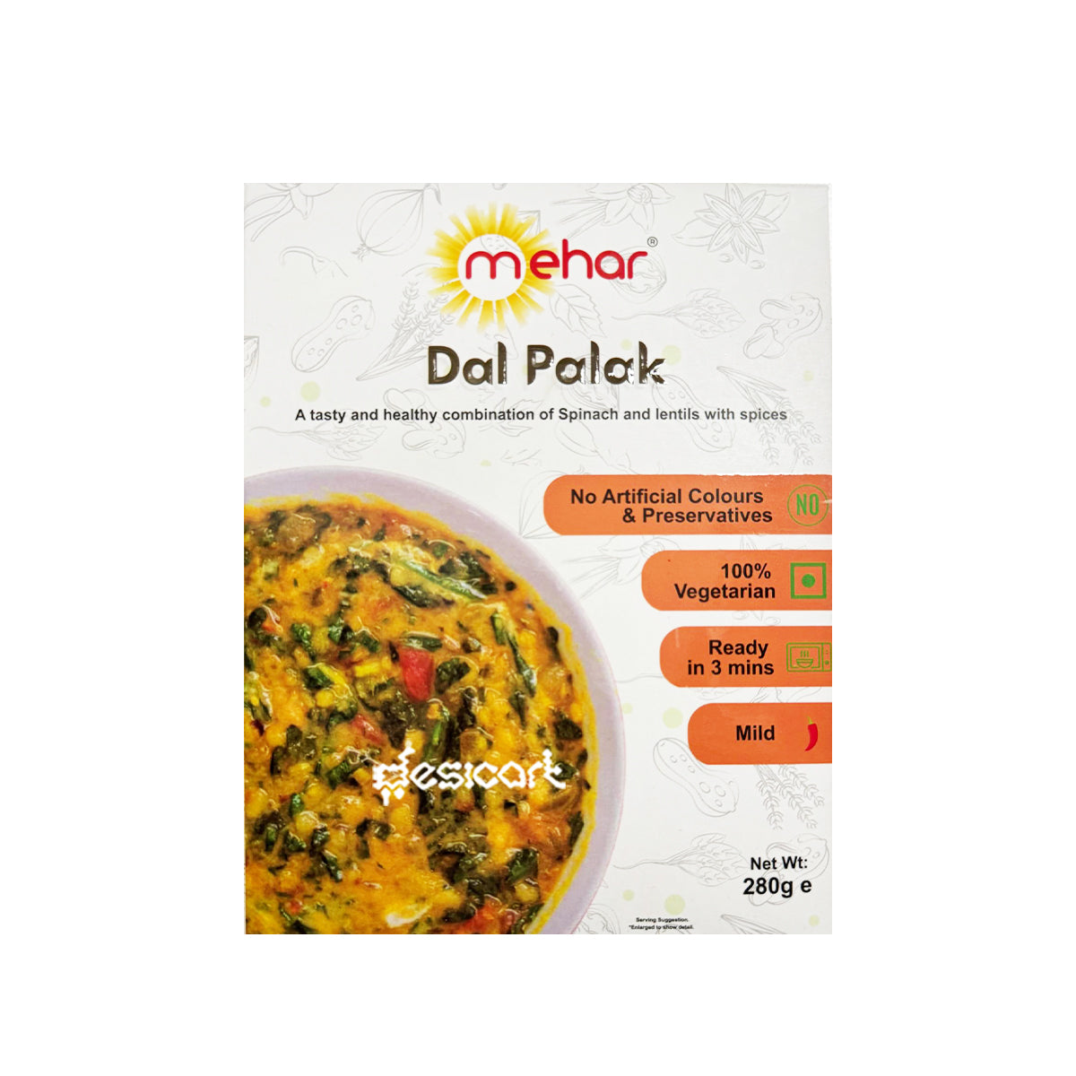 MEHAR RTE - DAL PALAK 280G