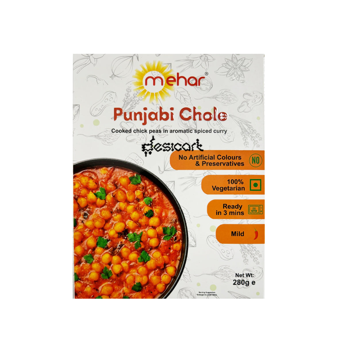 MEHAR RTE - PUNJABI CHOLE 280G