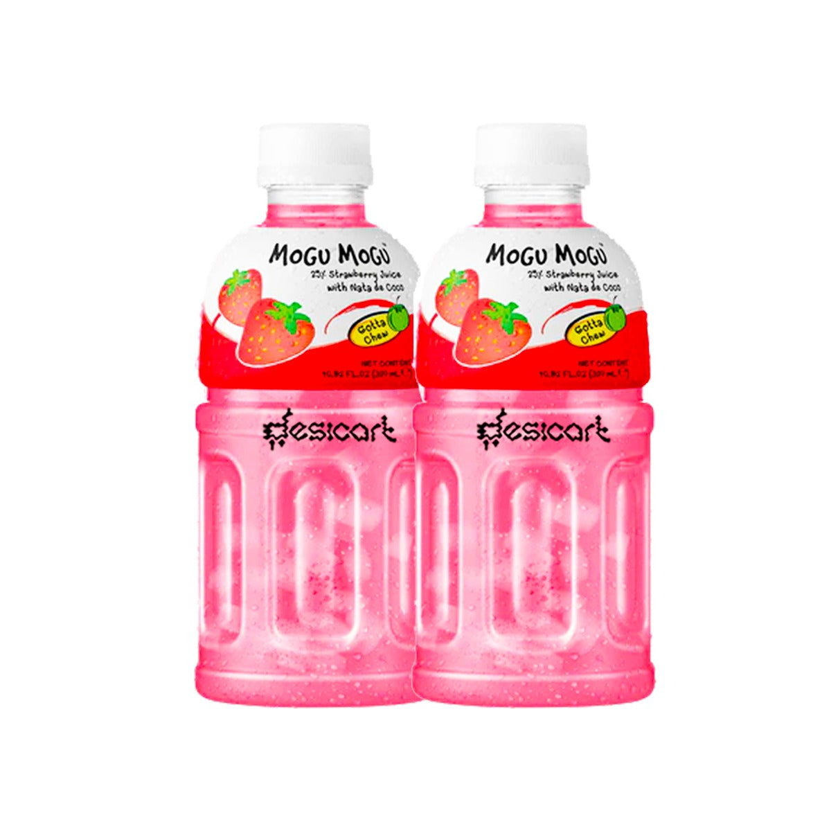 Mogu Mogu Strawberry Flavour 320ml (Pack of 2)