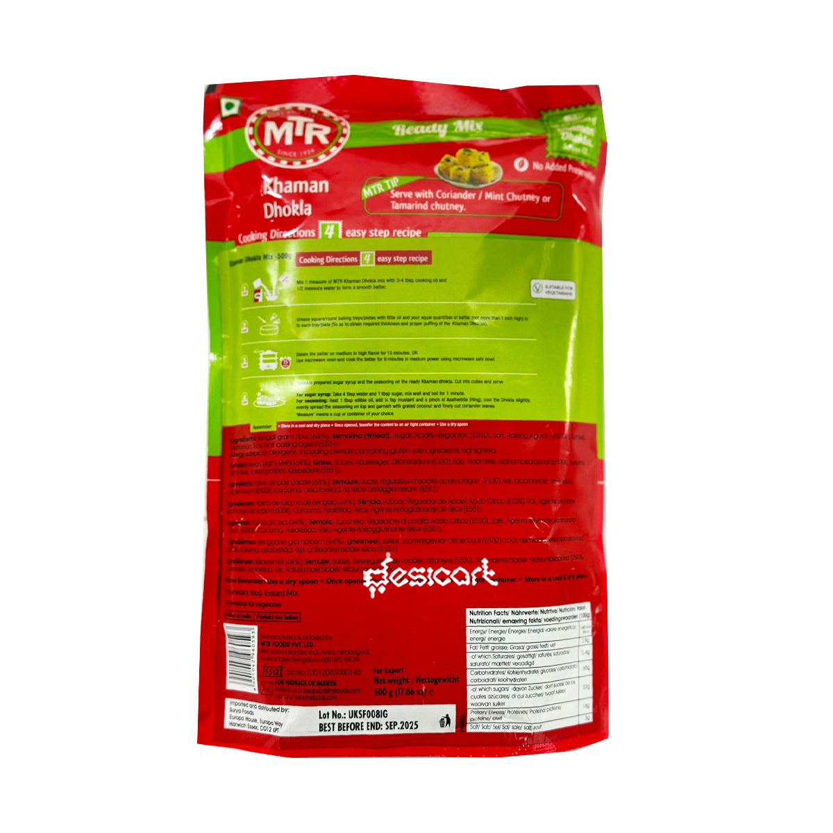 MTR KHAMAN DHOKLA MIX 500G