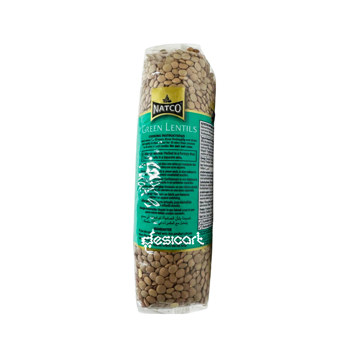 NATCO GREEN LENTILS 1KG
