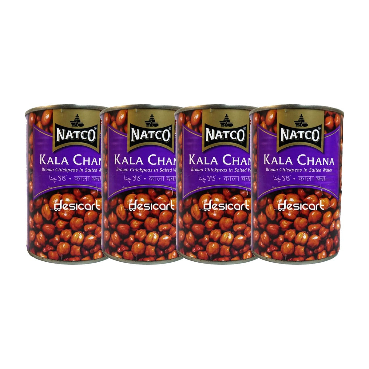 NATCO KALA CHANA BOILED (PACK OF 4) 400G