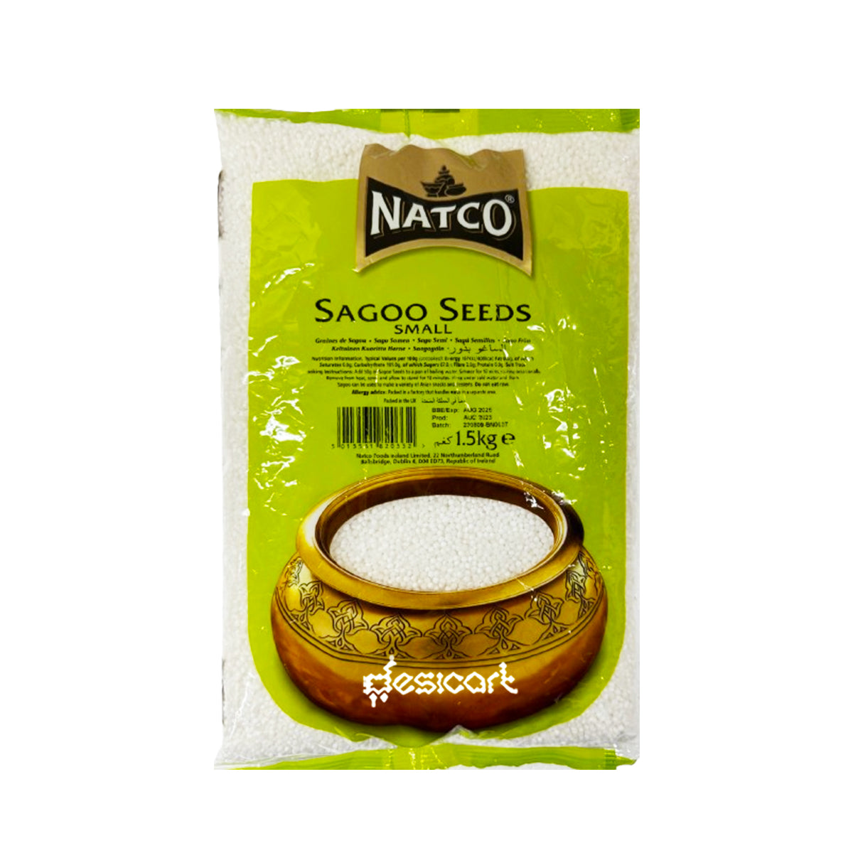 NATCO SAGO SEEDS SMALL 1.5KG