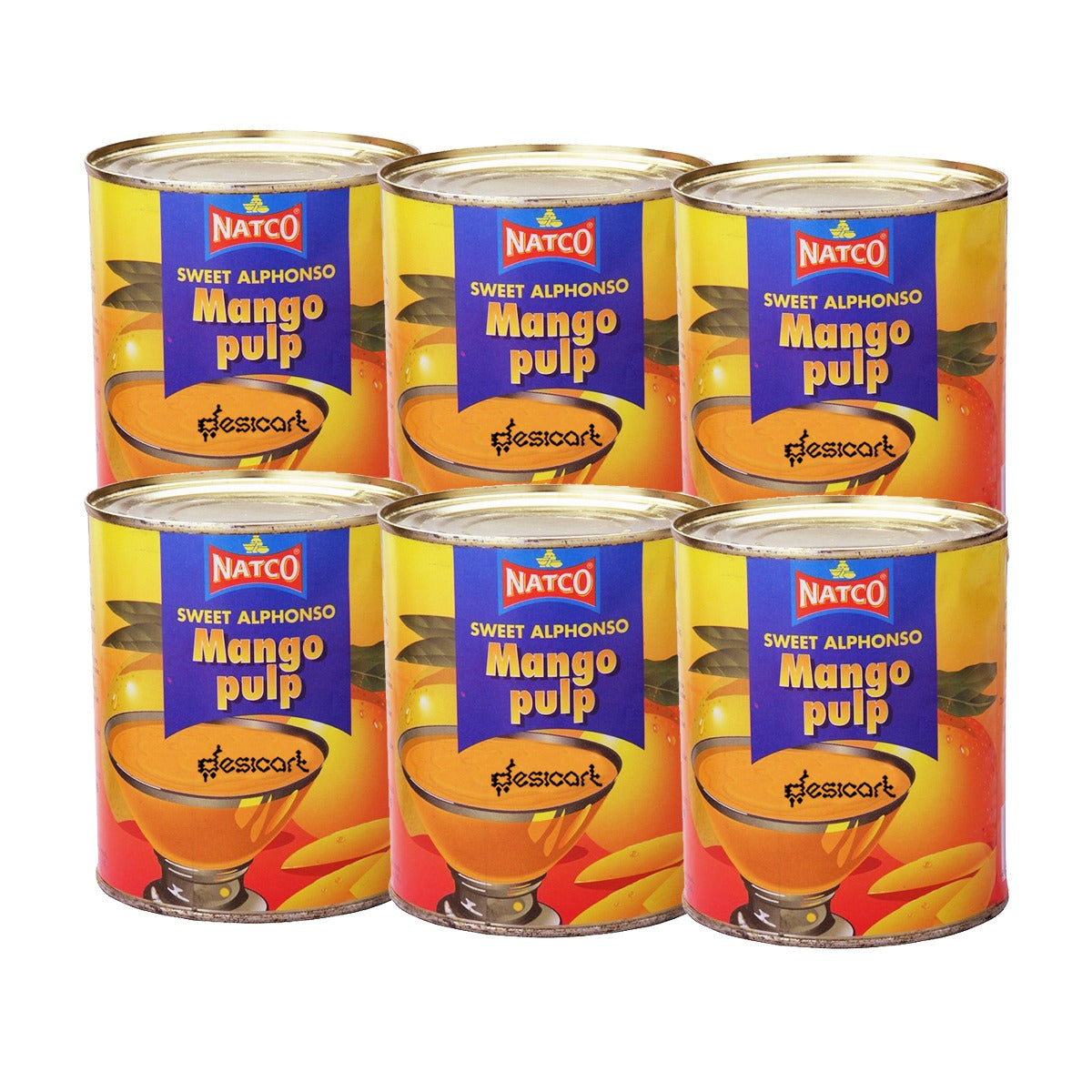 NATCO SWEET MANGO PULP ALPHONSO (PACK OF 6) 850G