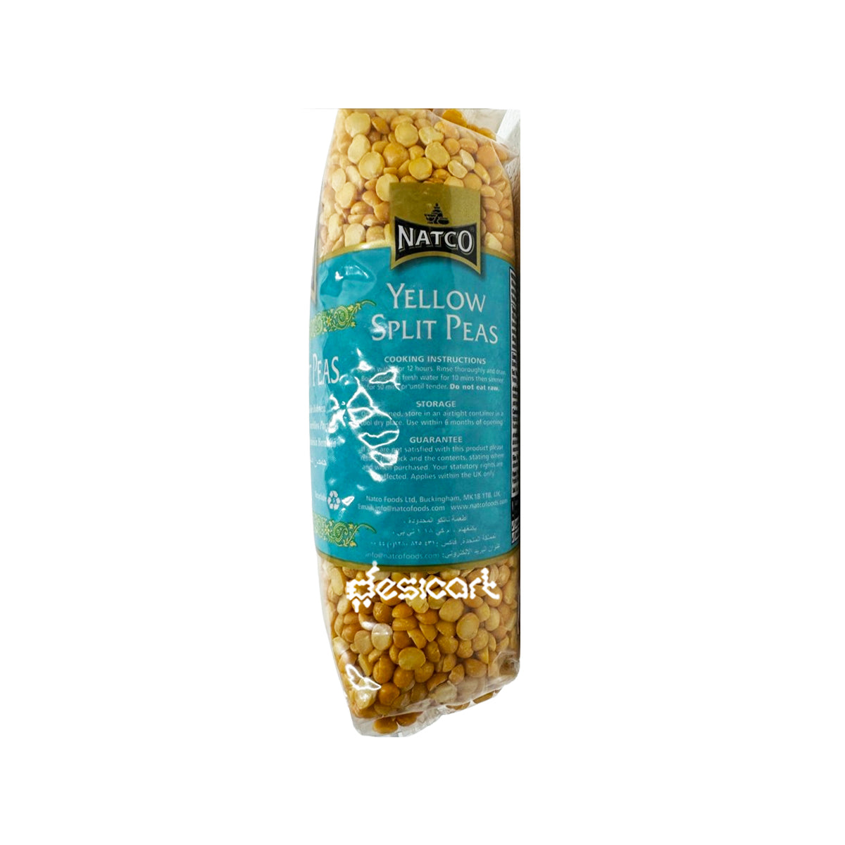 NATCO YELLOW SPLIT PEAS 1KG
