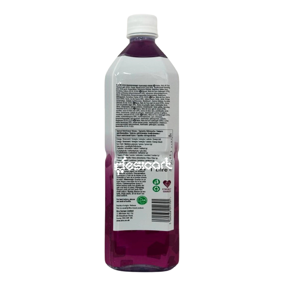 NIRU NATA DE COCO BLACKCURRANT DRINK 1 LTR