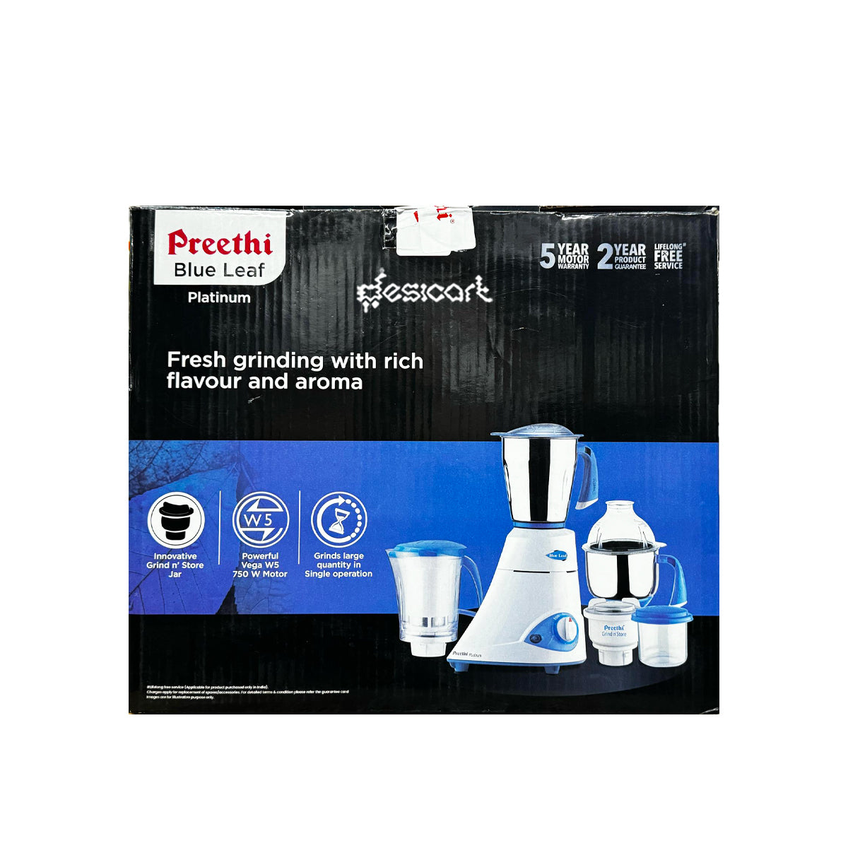 PREETHI BLUE LEAF PLATINUM MIXER GRIENDER 750W