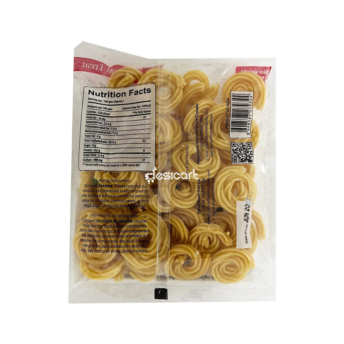 Prince Foods Butter Murukku Buy1 Get1 Free 150g
