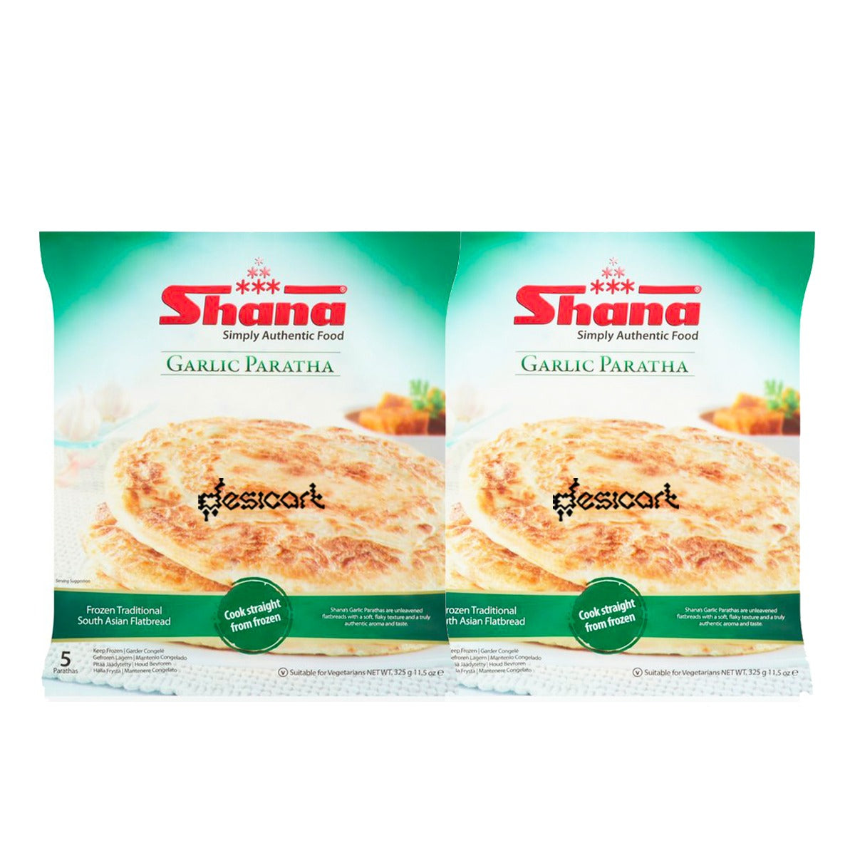 SHANA GARLIC PARATHA 400G(PACK OF 2)
